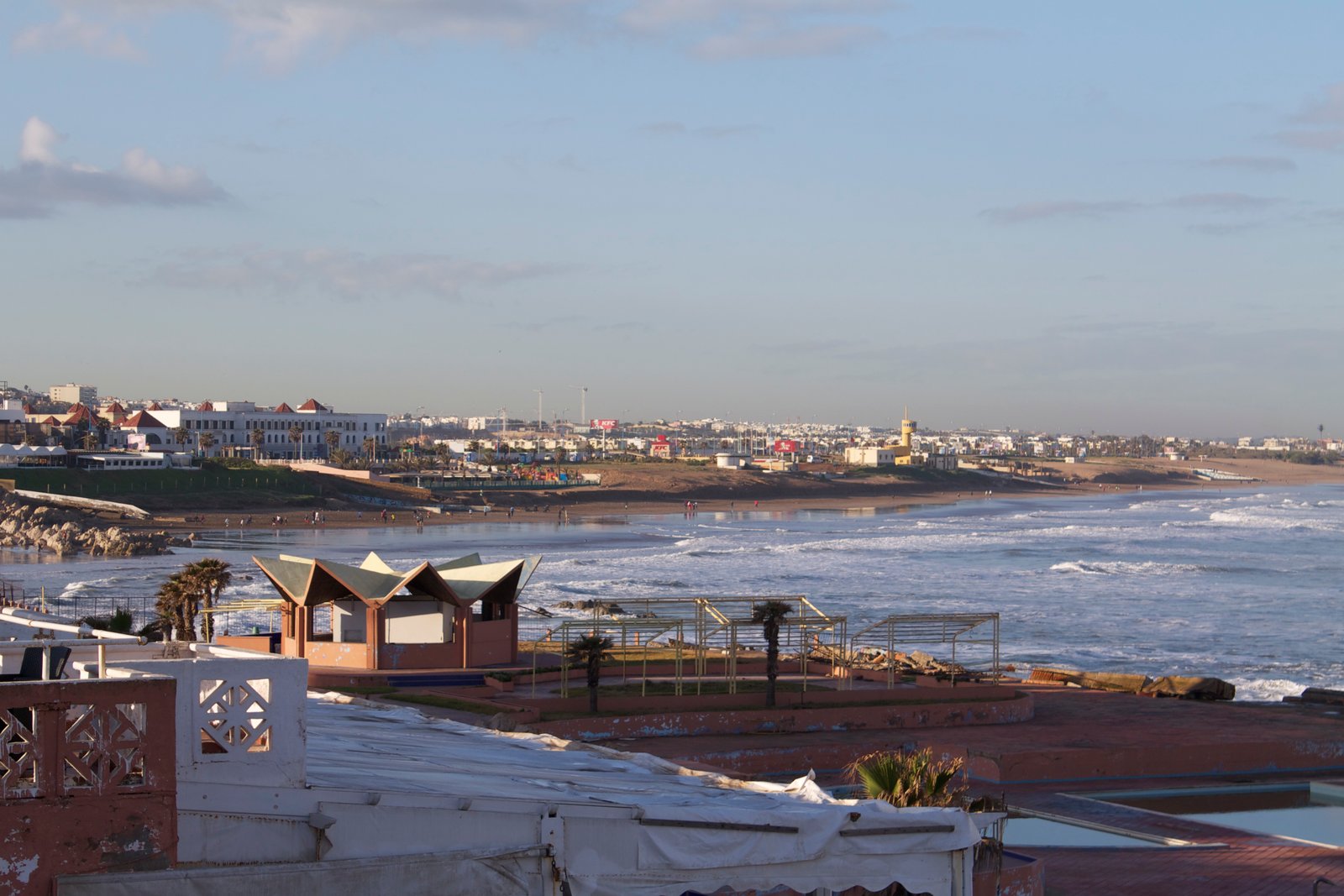 La Corniche de Casablanca con vistas al océano Atlántico