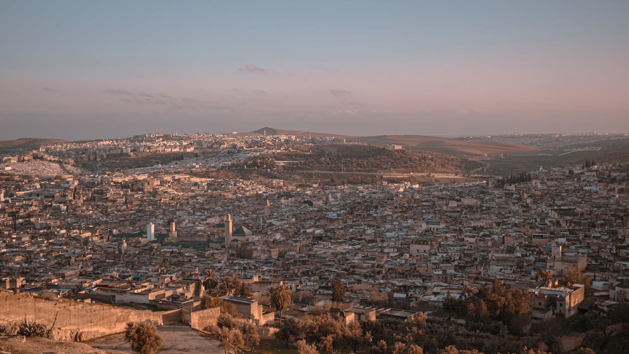 Vista panorámica de Fez, Marruecos