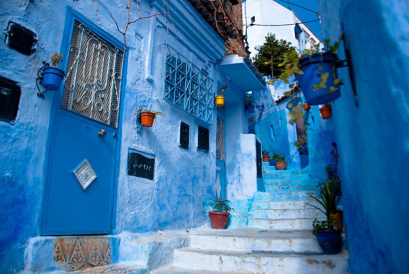 Chefchaouen ciudad azul Marruecos callejones pintados mochileros ruta 14 días